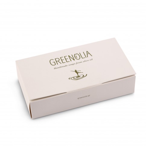 Coffret cadeau savons à l'huile d'olive Greenolia à l'huile d'olive grecque, petit format, fermé Coffret cadeau savons à l'huile d'olive Greenolia à l'huile d'olive grecque, petit format, fermé