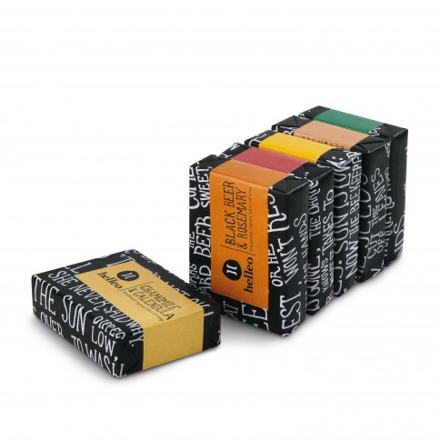 Coffret de 6 petits savons artisanaux à l'huile d'olive grecque bio, vue des savons Coffret de 6 petits savons artisanaux à l'huile d'olive grecque bio, vue des savons