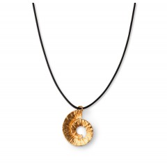 Spiral pendant gold plated