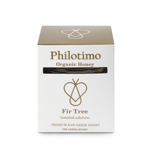 Miel de sapin bio grec 250g Philotimo édition limitée, vue de l'emballage