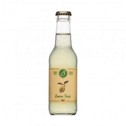 "Lemon Tonic" με λεμόνι 200ml THREE CENTS μπροστινή όψη