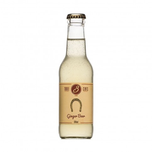 Bière de gingembre "Ginger Beer" 200ml Three Cents vue de face