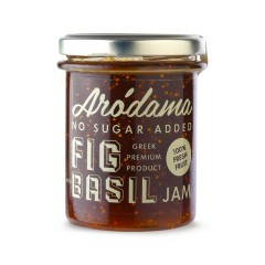 Confiture de figue sans sucre ajouté 220g ARODAMA, vue de face