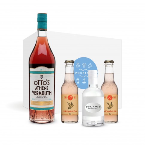 Coffret cadeau "Greek Spritz" POUPADOU, vu de face