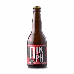 Bière grecque artisanale Pikri Forbidden IPA, bouteille de 33cl vue de face