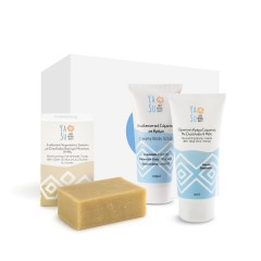 Coffret cadeau "soins du corps" contenant des produits de beauté grecs 100% naturels