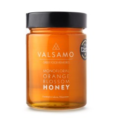 Miel grec à la fleur d'oranger de Lakonia Valsamo 460g, vu de face