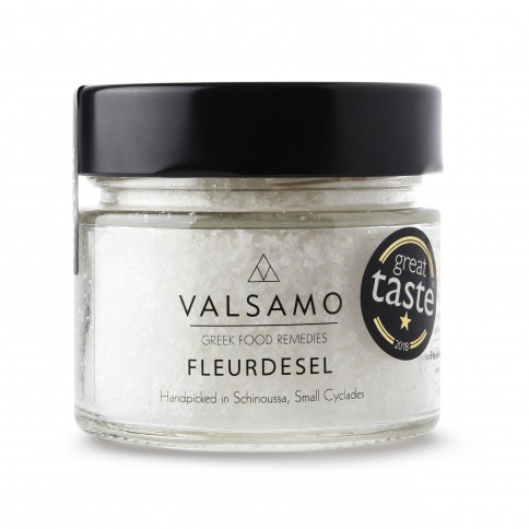 Fleur de Sel de Schinoussa 130g Valsamo, vu de face