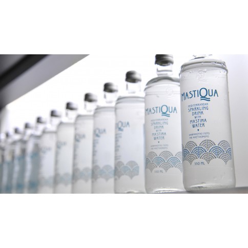 Sparkling water with Mastic 330ml Mastiqua many bottles