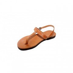 Sandales artisanales en cuir "Iphigénie" GSP Sandals vue de côté