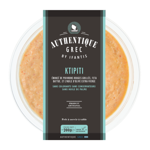 Artisanal ktipiti, ready to taste 200g Authentique Grec, front view