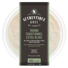 Tarama traditionnel extra blanc, prêt à déguster 200g Authentique Grec, vue de face