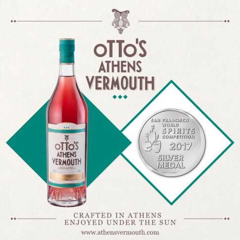 Bouteille de Otto's Athens Vermouth 750ml, 2017 silver award