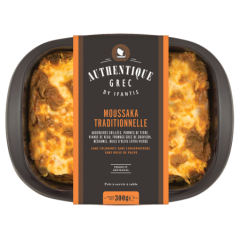 Moussaka Traditionnelle, plat artisanal 300g Authentique Grec, vue de face