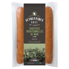 Traditional Mani sausages with orange 350g Authentique Grec, front view