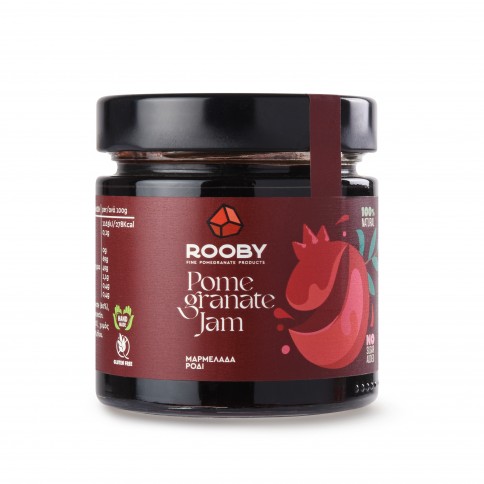 Confiture de grenade au jus de raisin 250g ROOBY, vue de face