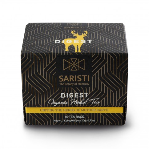 Infusion bio Digestion Saristi, boite de 10 sachets, vue de face