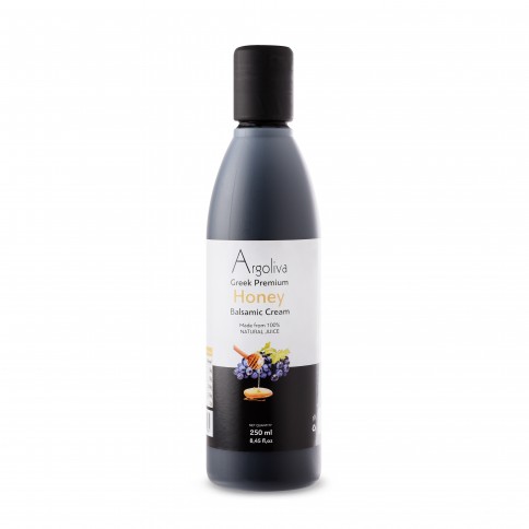 Greek Premium Balsamic Cream with Honey 250ml ARGOLIVA front view