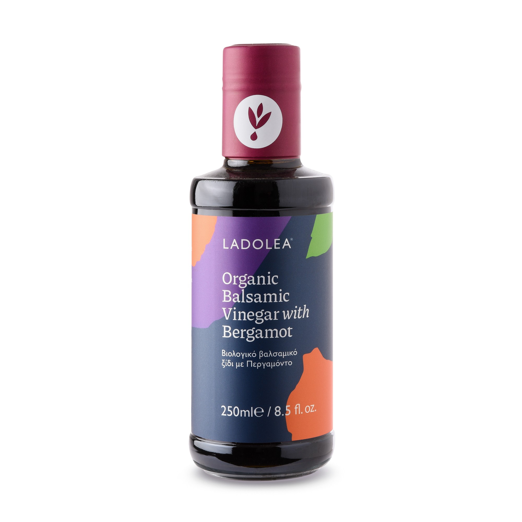 Vinaigre bio doux à la bergamote 250ml Ladolea vu de face