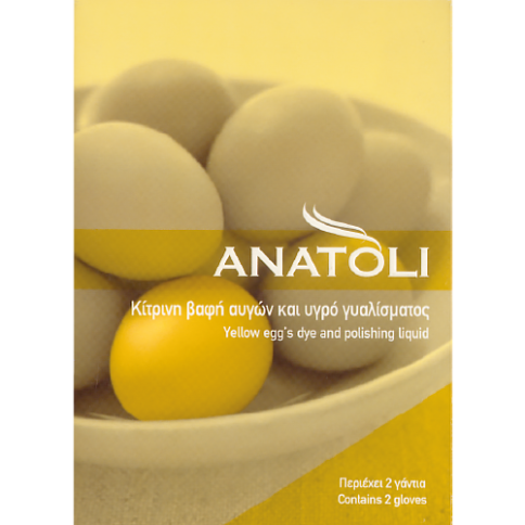 Yellow dye for easter eggs Anatoli, front view