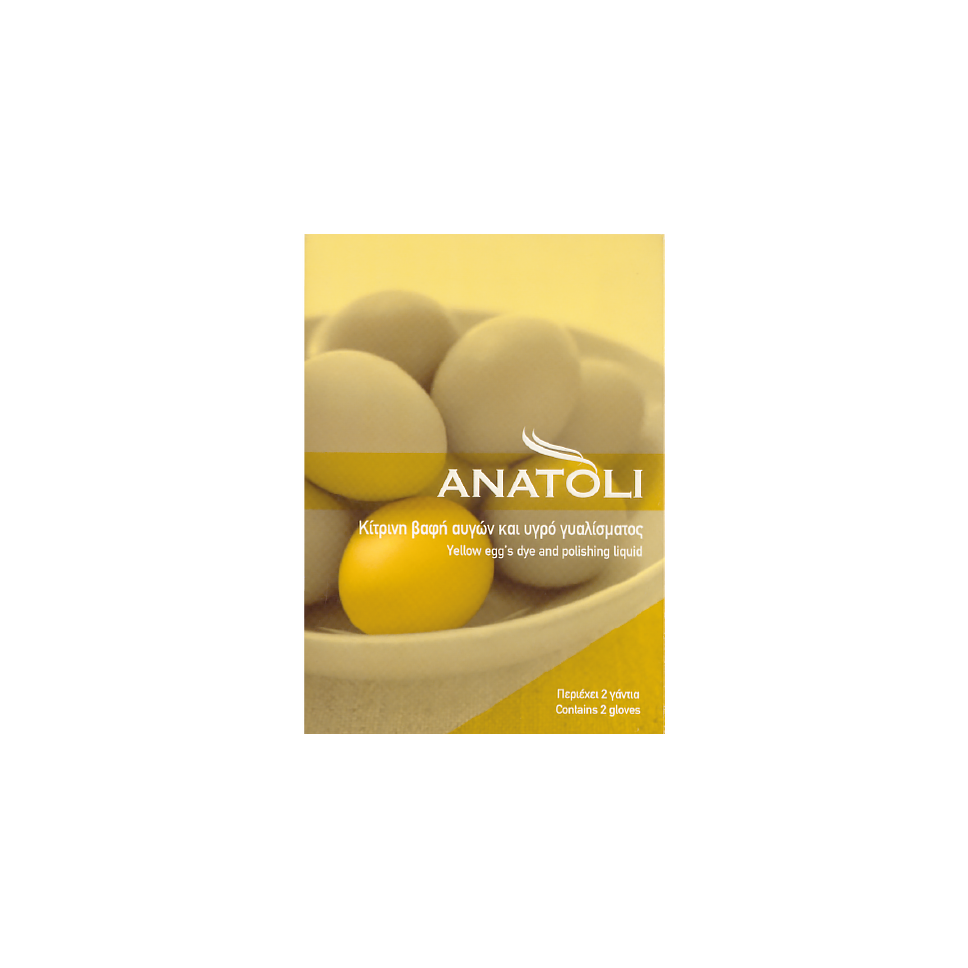 Teinture jaune pour œufs de Pâques ANATOLI