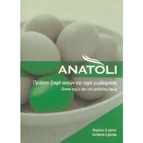 Green dye for easter eggs Anatoli, front view