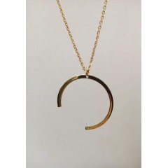 Pendentif plaqué or 18k - Circle Three Quarters