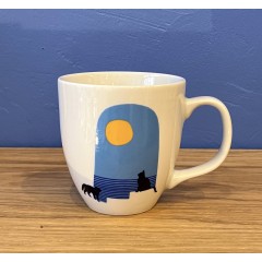 Regular Mug of fine porcelain 410ml Cats&Sun AFP, front view