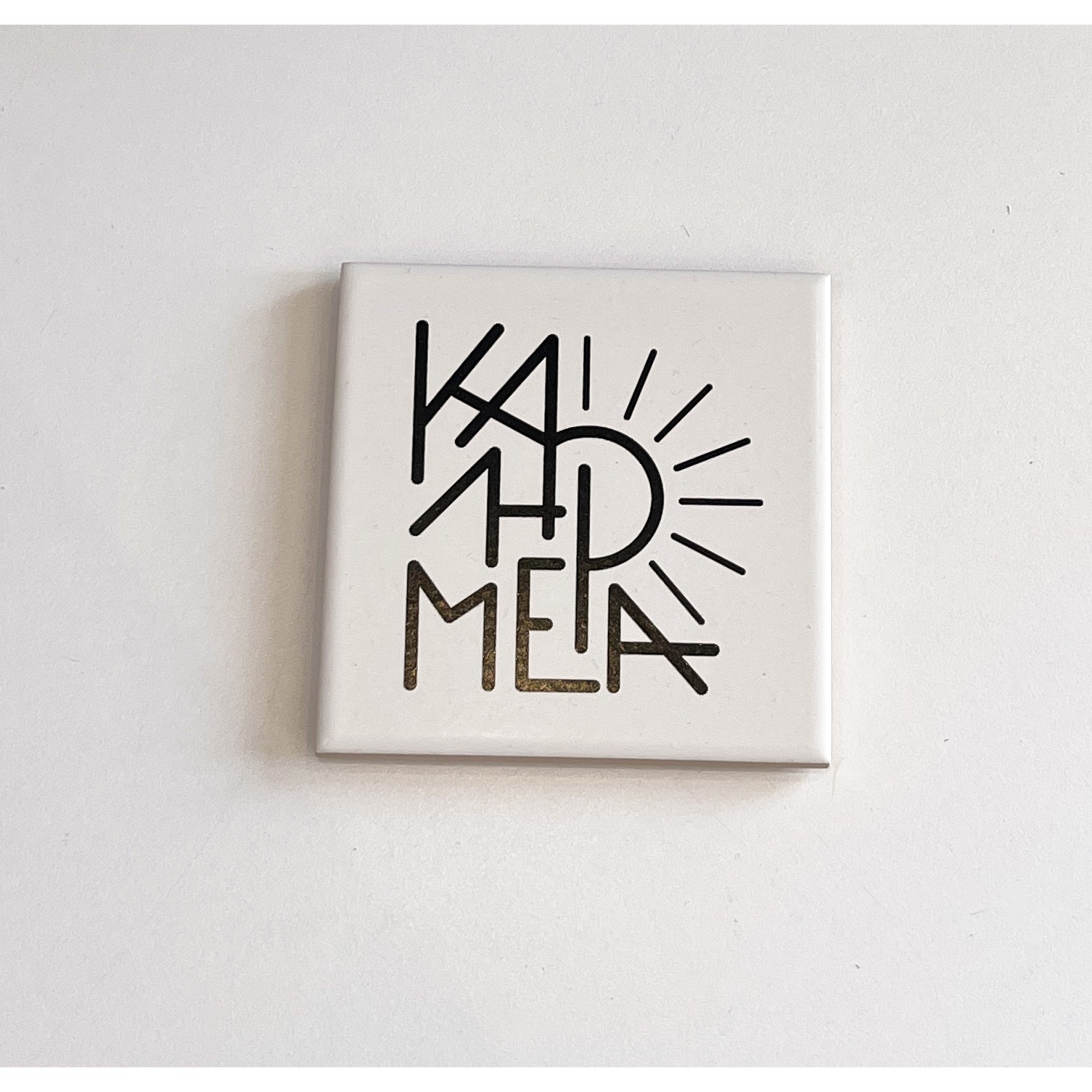 Ceramic coasters Kalimera AFP, front view