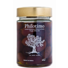 Kalamata organic olives 310g PHILOTIMO, front view