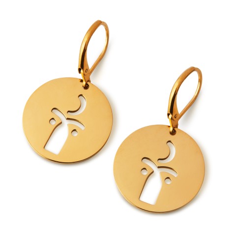 Boucles d'oreilles pendantes - WoMan A FUTURE PERFECT, vues de haut