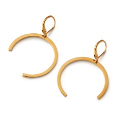 Boucles d'oreilles pendantes - Circle Three Quarters A FUTURE PERFECT, vues de haut