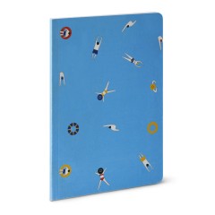 Large Notebook A5 Swimmers 46 pages A FUTURE PERFECT, front view