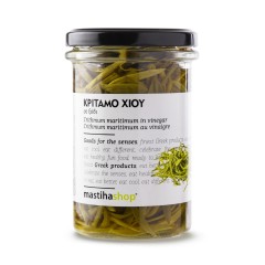 Critamo of Chios, crithmum maritimum in vinegar 100g MASTIHA SHOP, front view