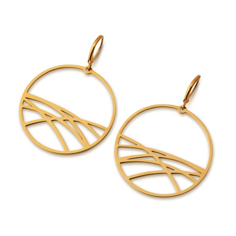 Pendant Earrings - Wave A FUTURE PERFECT, front view