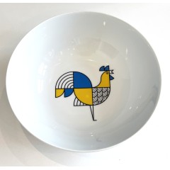 Porcelain Bowl 16 x 5 cm Rooster A FUTURE PERFECT, front view