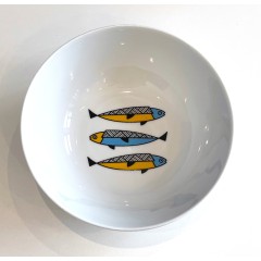 Porcelain Bowl 16 x 5 cm Sardines A FUTURE PERFECT, front view