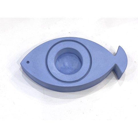 Porte-bougie oeil / poisson bleu A FUTURE PERFECT, vu de haut