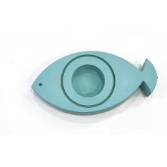 Fish-eye tealight holder green A FUTURE PERFECT, top view