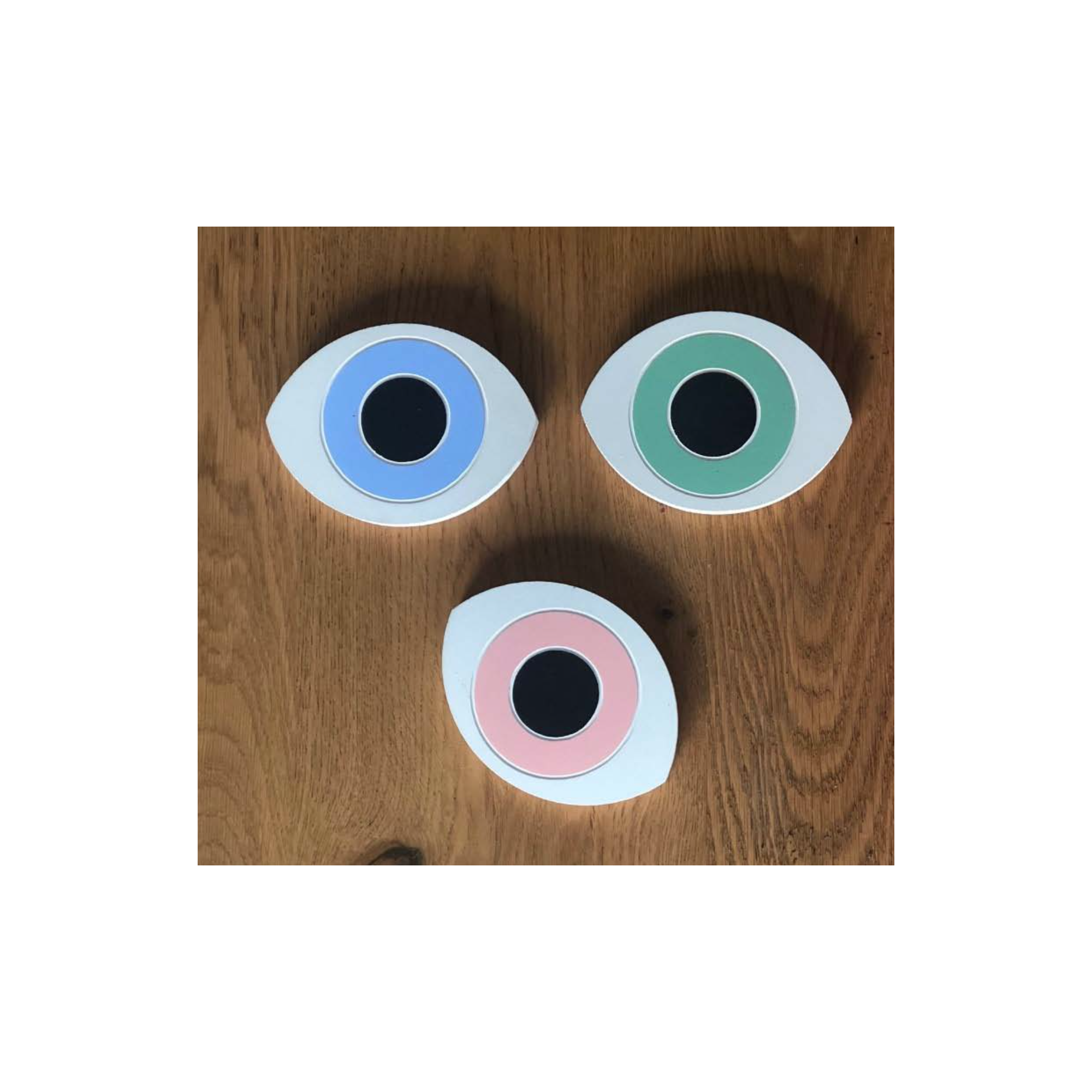 Eye coaster all the colours A FUTURE PERFECT, top view