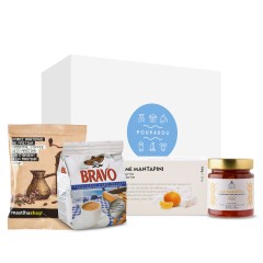 Coffret cadeau "Les essentiels du café grec" POUPADOU vu de face