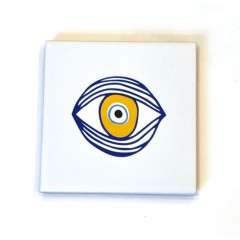 Ceramic coasters - Eye Blue