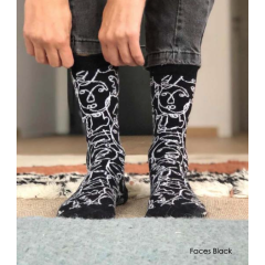 Black Socks "Faces"