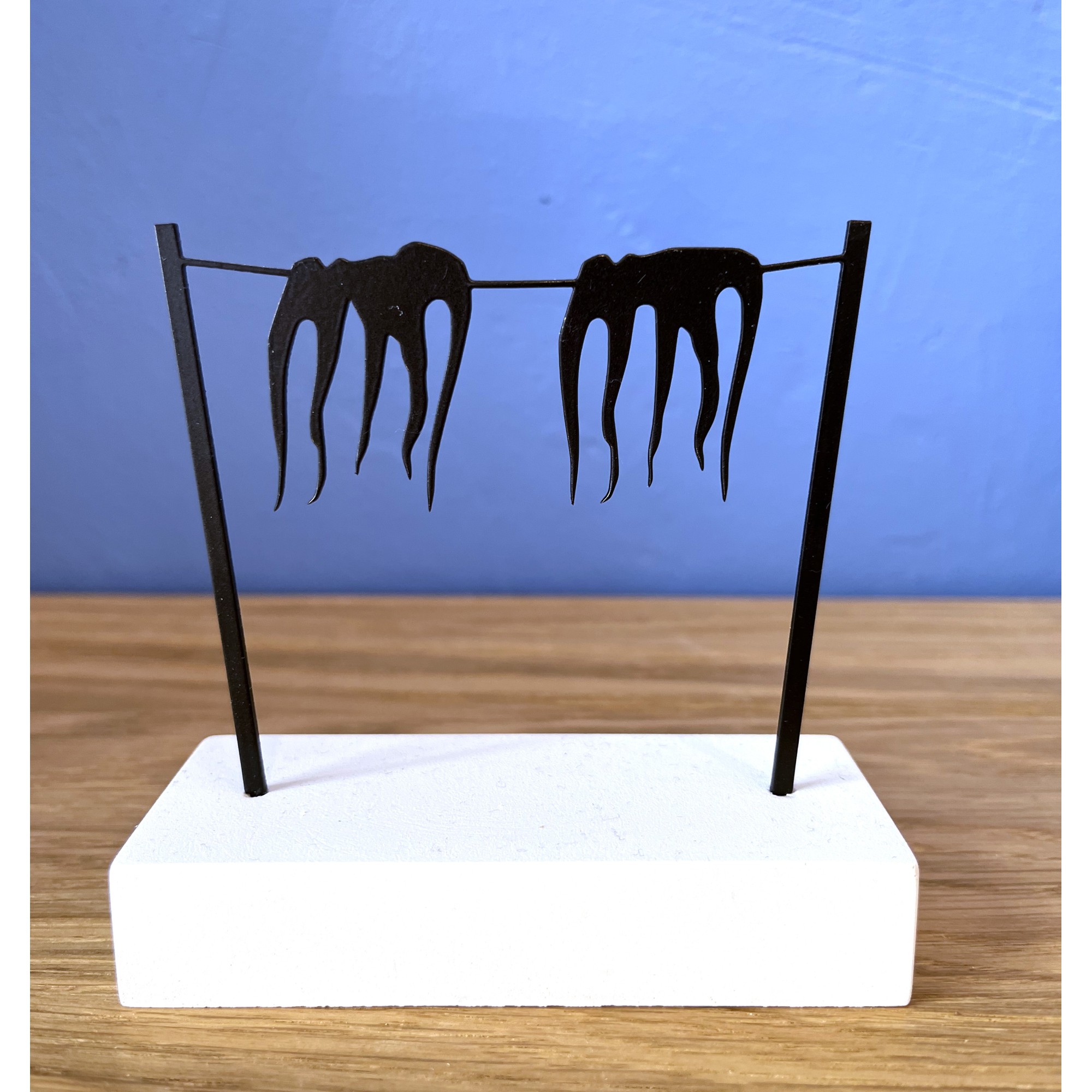 Petite Sculpture Décorative TWIN OCTOPUS AFP, vu de face