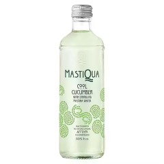 Mastiqua thé vert, eau pétillante au mastiha et concombre 330ml MASTIQUA vue en face