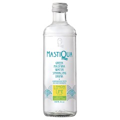 Mastiqua green tea, sparkling water with mastic and lime 330ml MASTIQUA front view
