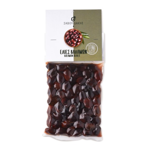 Kalamon Olives 250g SAVOUIDAKIS, front view