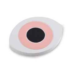 Eye coaster pink A FUTURE PERFECT, top view