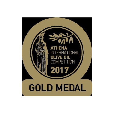 Extra virgin oil Manaki "39/22" 500ml AIOOC bronze gold 2017