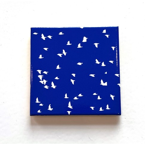 Ceramic coasters Birds AFP, front view